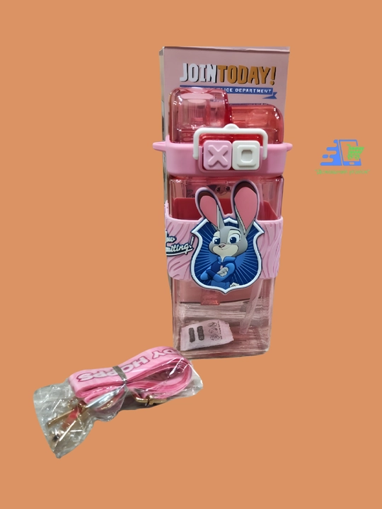 Zveropolis bolalar suv idishi somoncha va tasma bilan, Judy Hopps va Nick Wilde, 600 ml