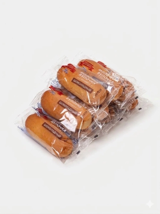 "Russkiy biskvit" sutli bulochka, shokoladli, 1.26 kg