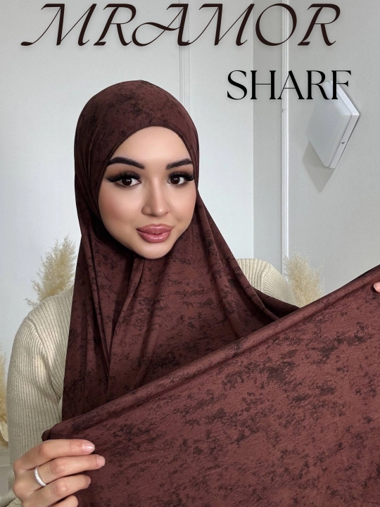 Mramor materialli kaliforniya sharf, hijobli ayollar uchun - 