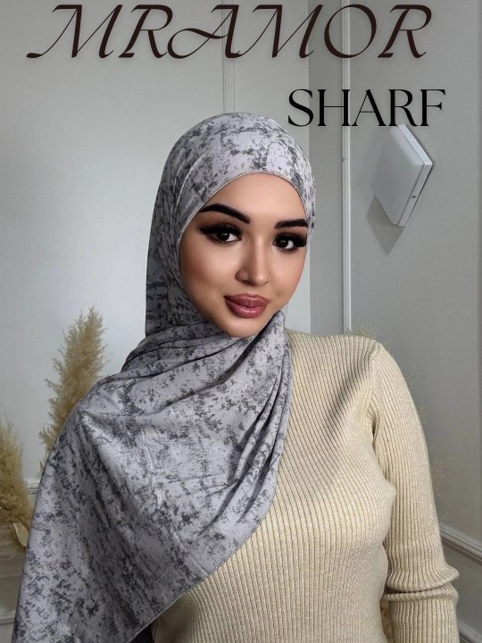 Mramor materialli kaliforniya sharf, hijobli ayollar uchun - 