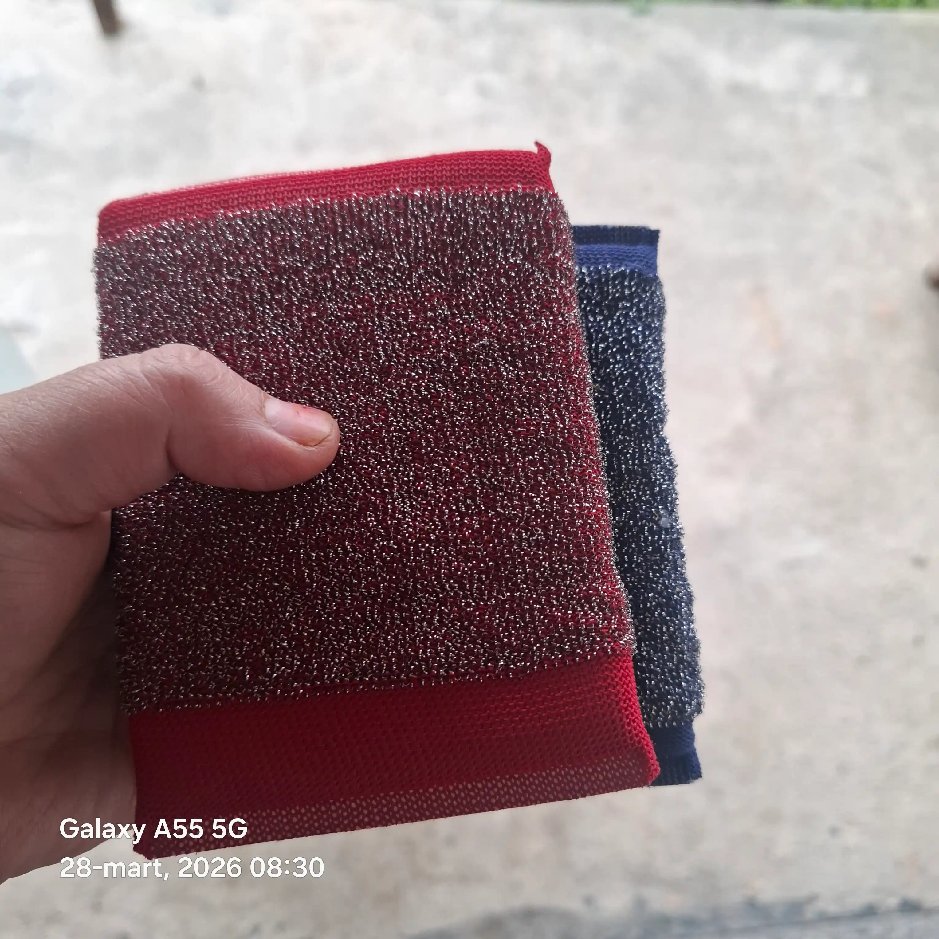 Super Mesh idish yuvish uchun metall gubka, koreyscha, porolonli oshxona gubkasi, 2 dona