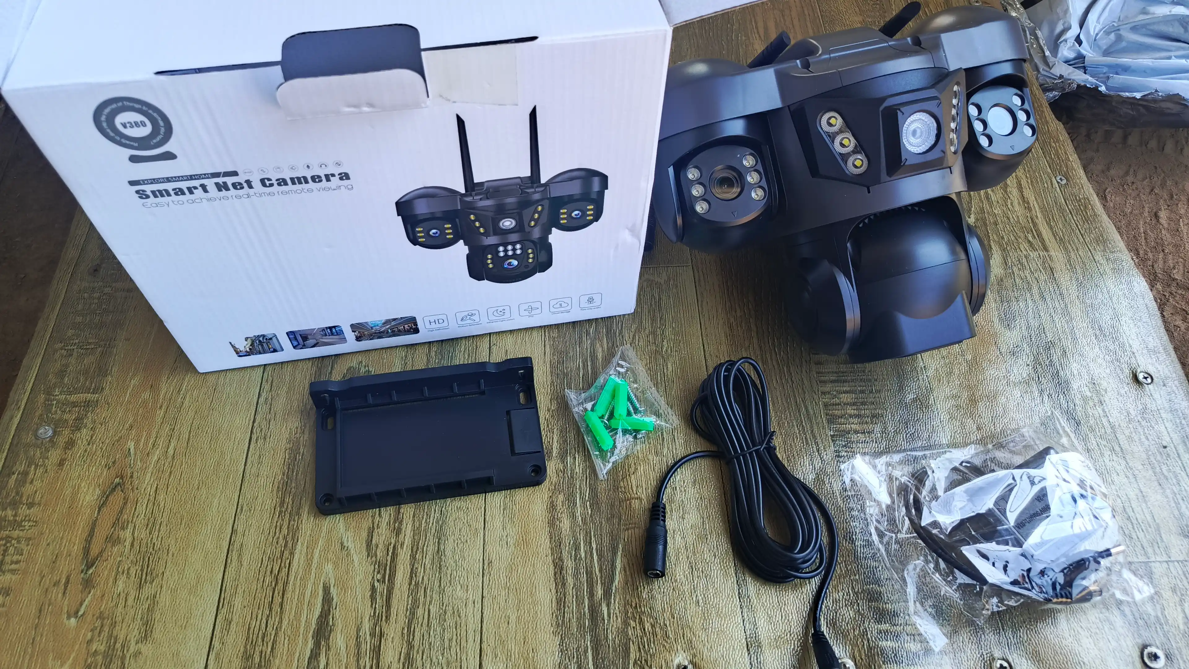 4G sim kartali Kamera,  3 Linzali, xavfsizlik kamera, Smart PTZ Camera, V380 PRO