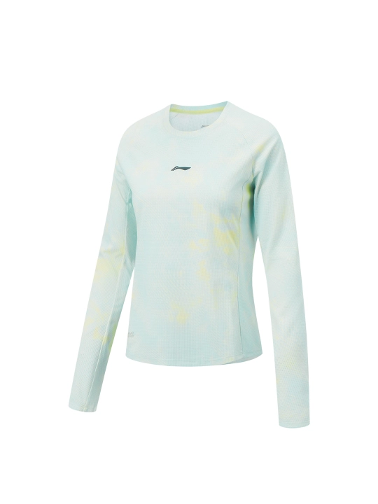 Ayollar uchun Li-Ning ATLW022 longsliv yugurish va trening uchun, nafas oluvchi va qulay - 