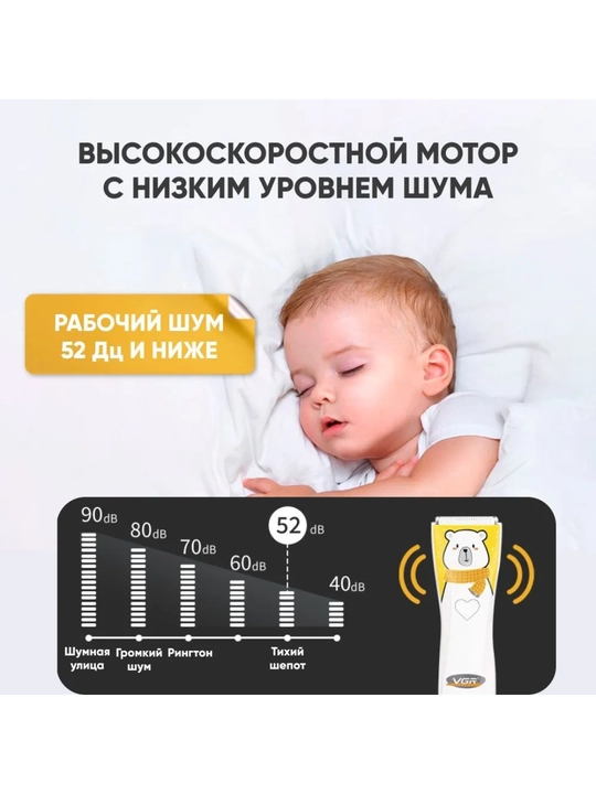 Профессиональный триммер для бороды, машинка станок для стрижки VGR