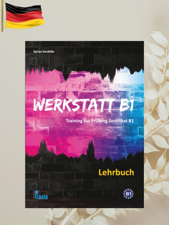 Werkstatt B1 Nemis tili kitobi, Goethe B1 tayyorlov, CDsiz - 
