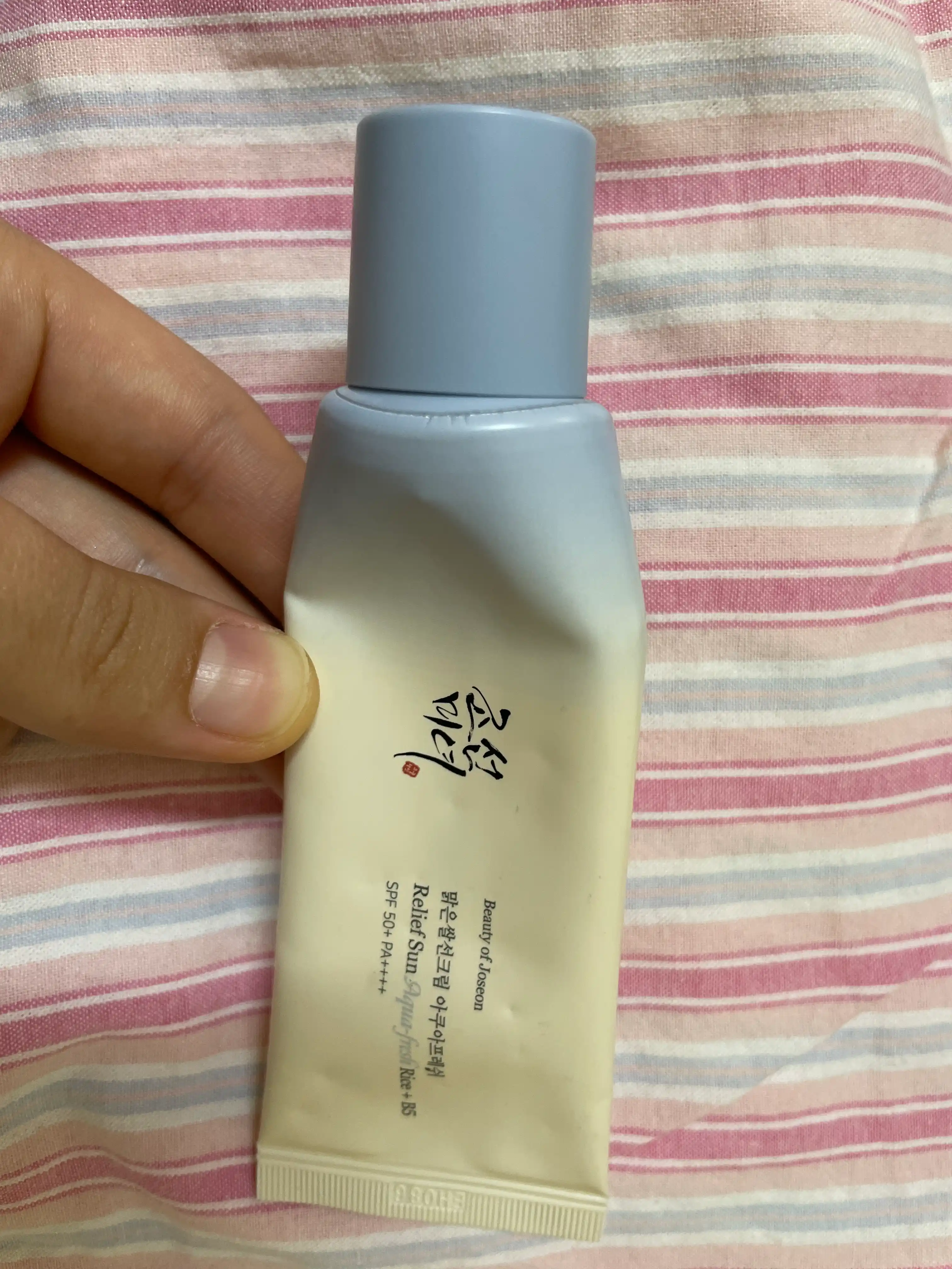 Лёгкий солнцезащитный крем с пантенолом Beauty of Joseon Relief Sun Aqua-fresh Rice+B5 SPF50+ PA++++
