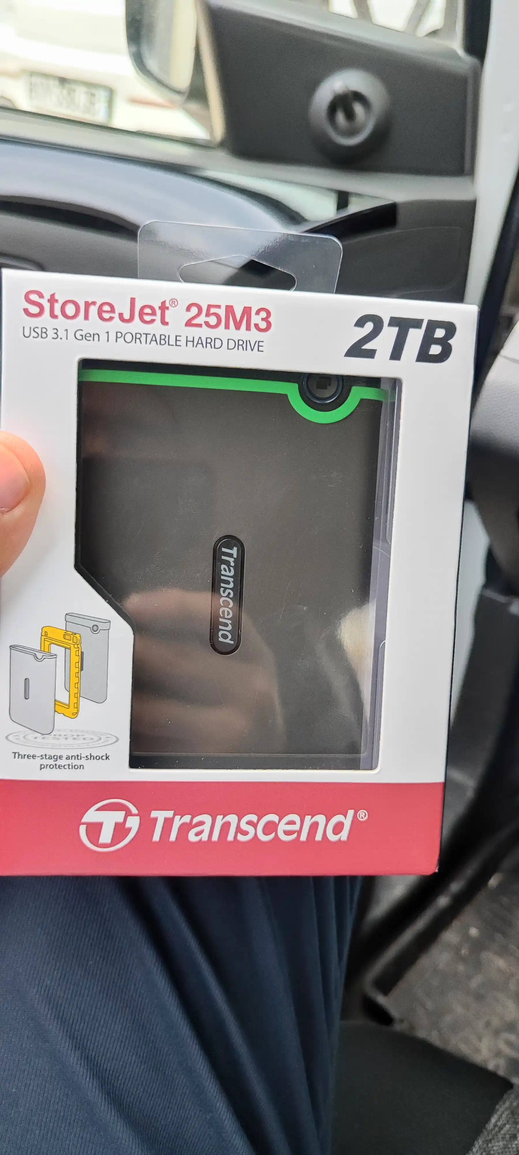 Transcend 1TB tashqi qattiq disk, kauchuk, 2.5", USB 3.0