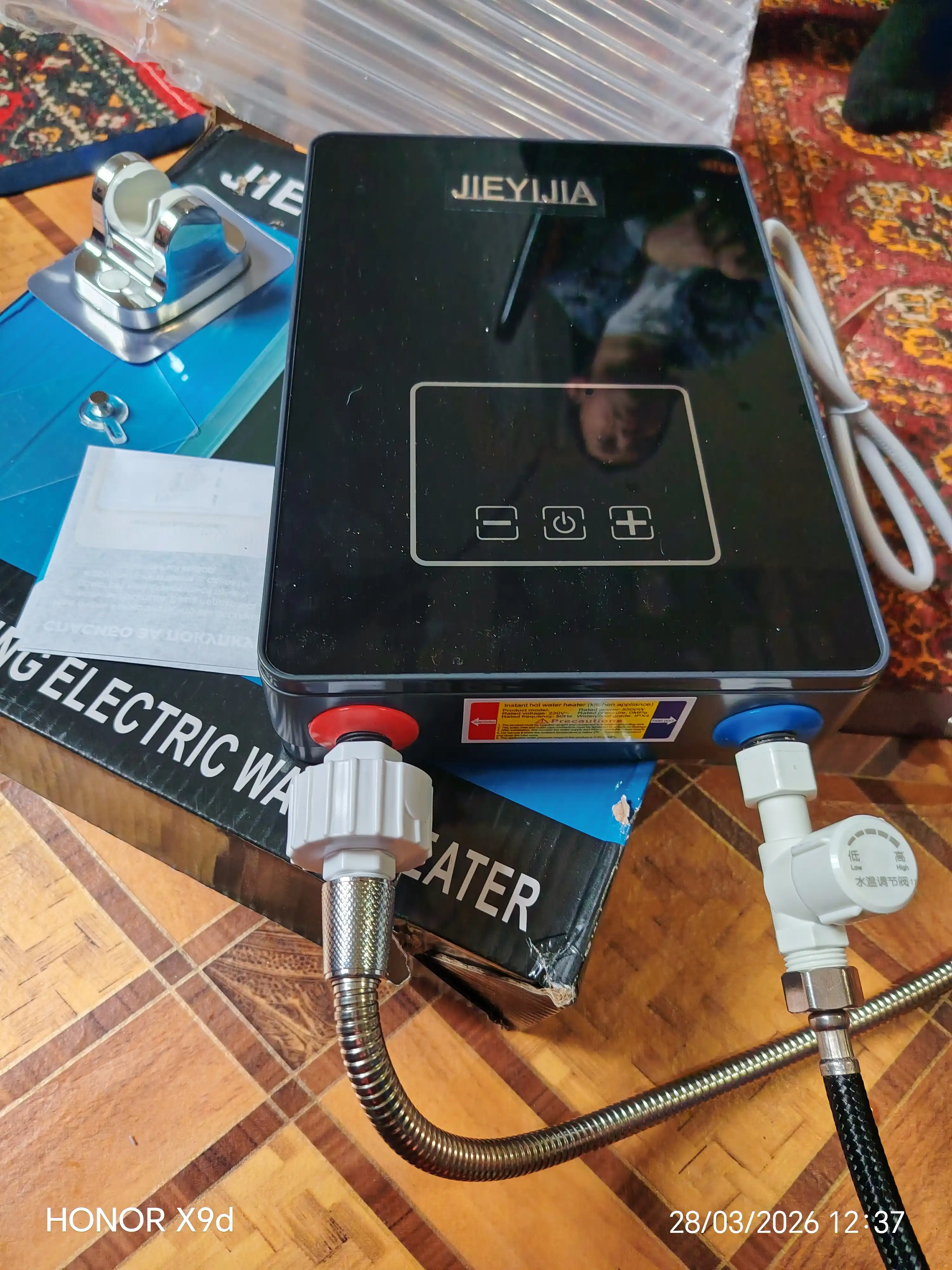 Elektr protochniy suv isitgich 5500W — Sensorli va LED displeyli Dush to‘plami bilan