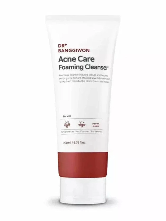 Dr. Banggiwon Acne Care Foaming Cleanser, 200 ml — tarjima (o‘zbek tilida):