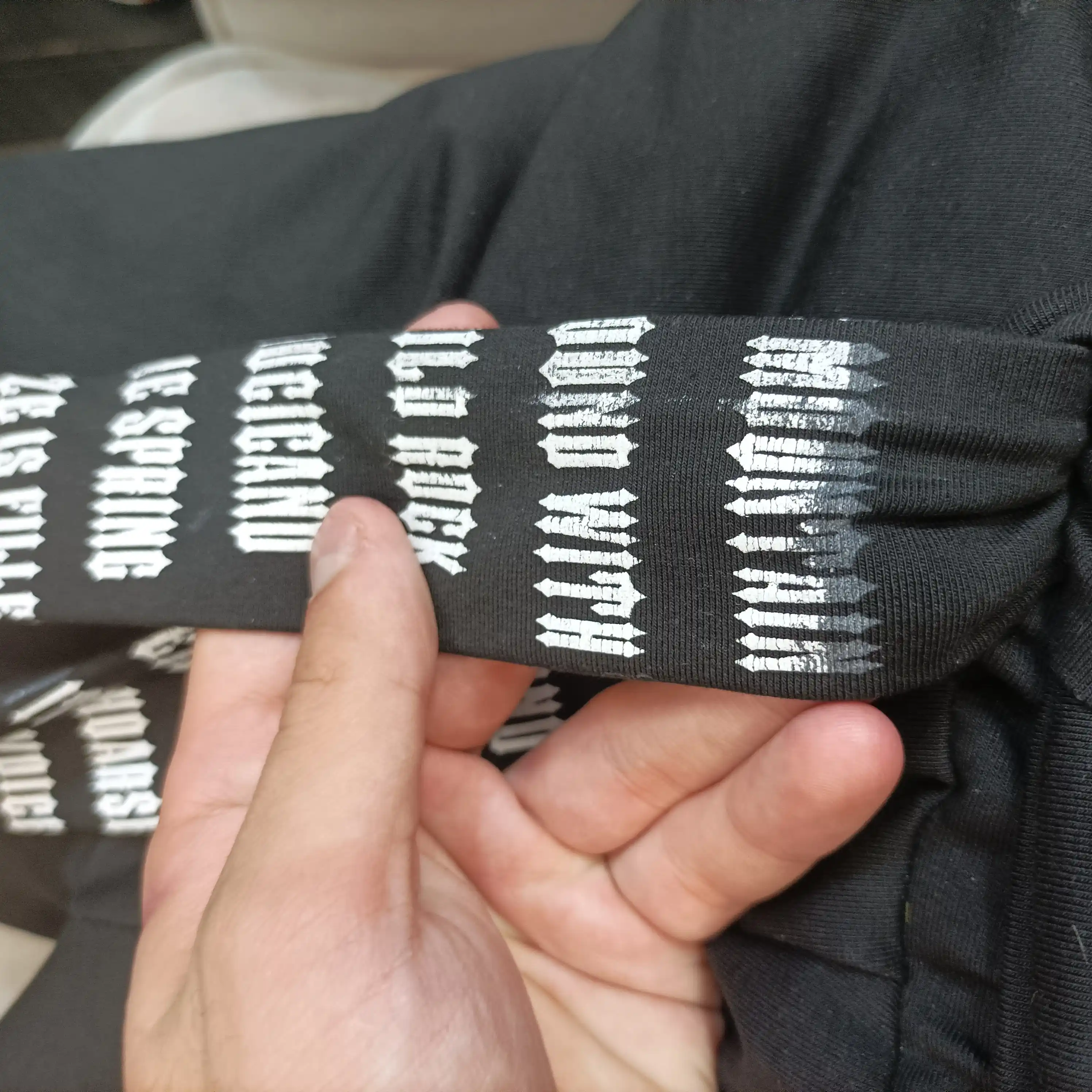 Ayollar yozgi sport shimi, keng oversize shim, yozgi triko