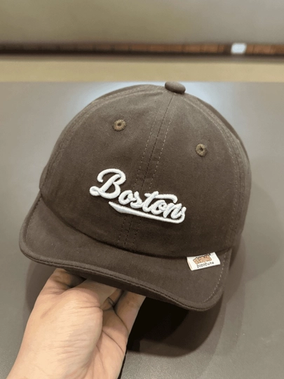 Детская кепка бейсболка 44–50 см Boston, хлопок, регулируемая, унисекс — LITTLE2-KEPKA-ТЕМНКОР-52