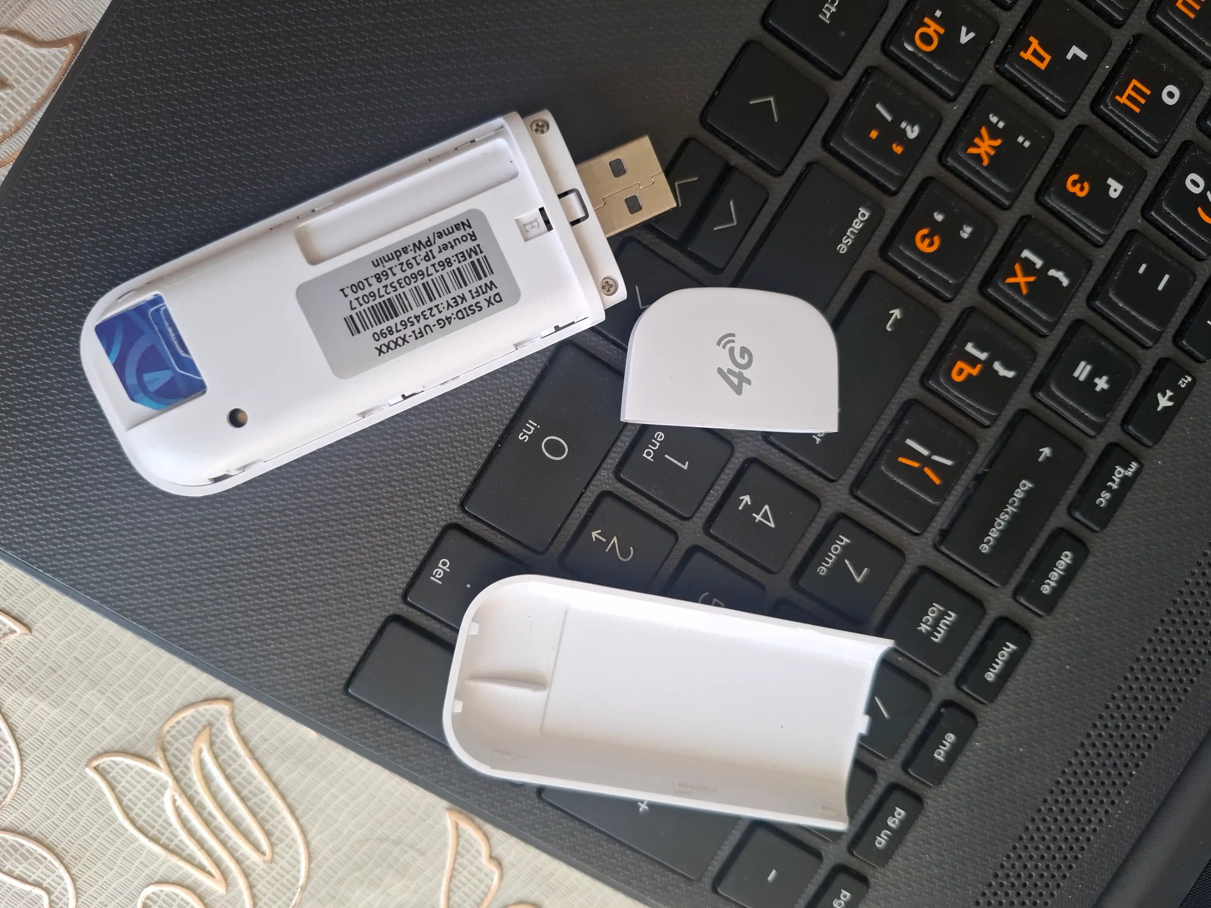 USB Modem 4G LTE adapter Wi-Fi Sim-kartali, ulanish nuqtasi, Hotspot