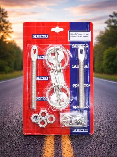 Спортивный замок капота SPARCO универсальный,Замок капота SPARCO универсальный спортивный — LADANEW-ZAMOKKAPOT-СЕРМЕТ