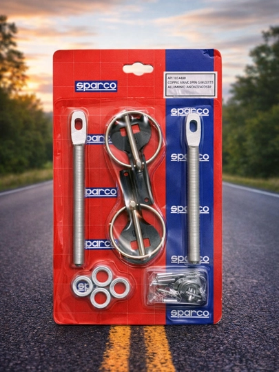 Спортивный замок капота SPARCO универсальный,Замок капота SPARCO универсальный спортивный — LADANEW-ZAMOKKAPOT-ЧЕРН