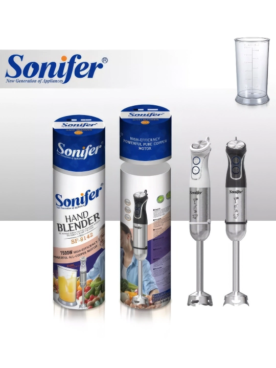 Ручной блендер Sonifer, 10 в 1, 1000Вт погружной, компактный и мощный, многофункциональный