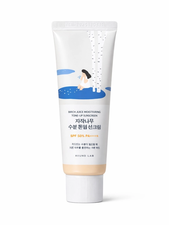 Koreys SPF 50+, Round lab spf yuzni oqartiradi, make up effekt