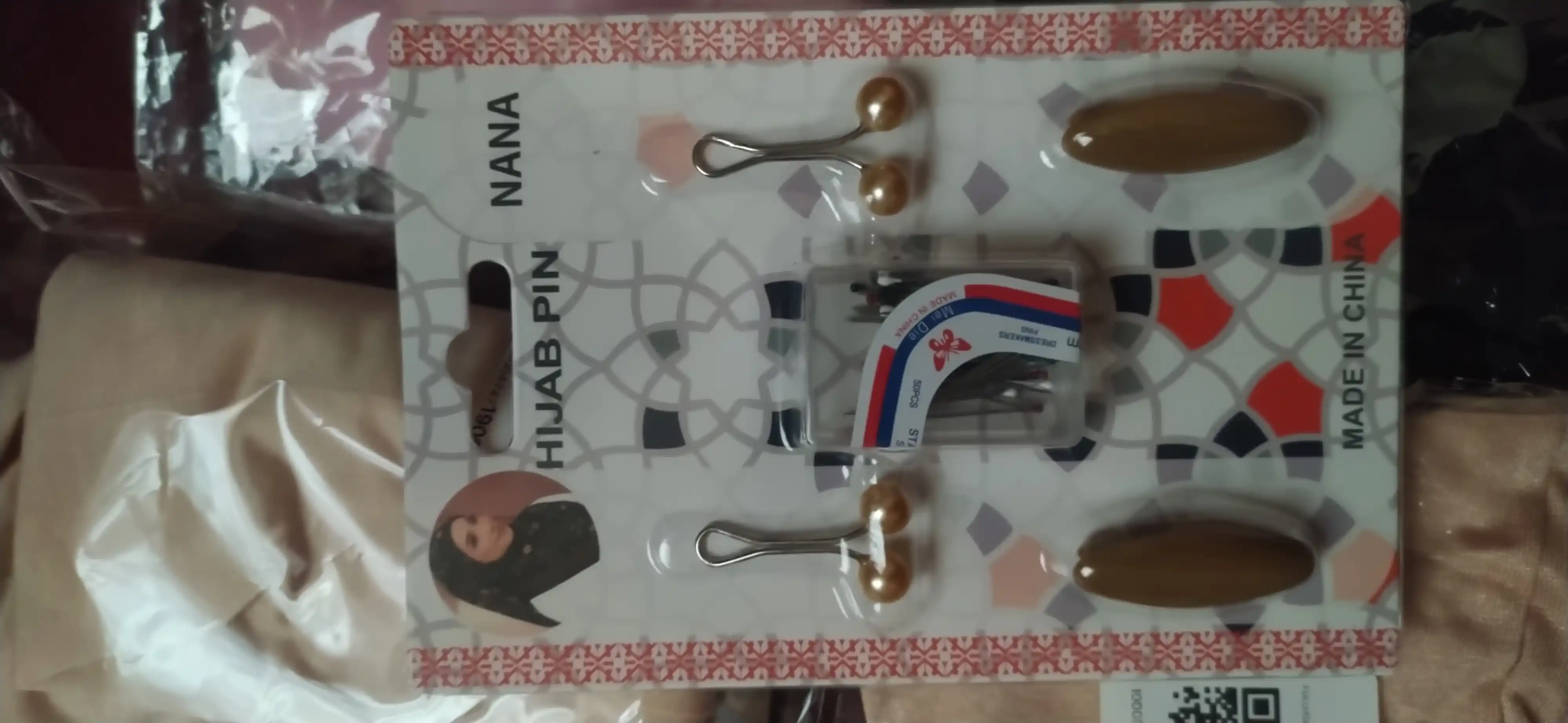 Безопасные булавки + иглы, зажим, клипса для платка, шарфа, аксессуары для хиджаба