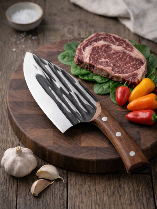 Кухонный разделочный нож для резки и разделки мяса и костей - 