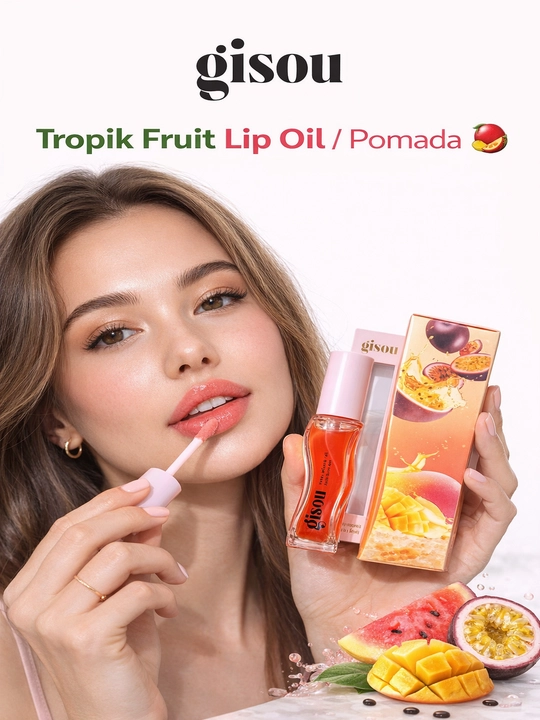 Gisou Honey – Lab uchun blesk, lab uchun namlantiruvchi yog', 8 ml