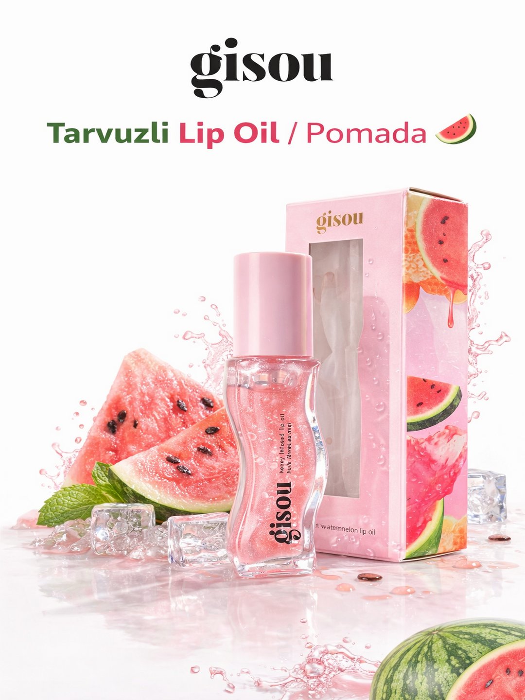 Gisou Honey – блеск для губ, увлажняющее масло для губ, 8 мл - 
