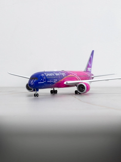 Boeing 787-9 Dreamliner samolyoti modeli, Boeing Company, SQ Wings, metall 31 sm, 1:200 - 
