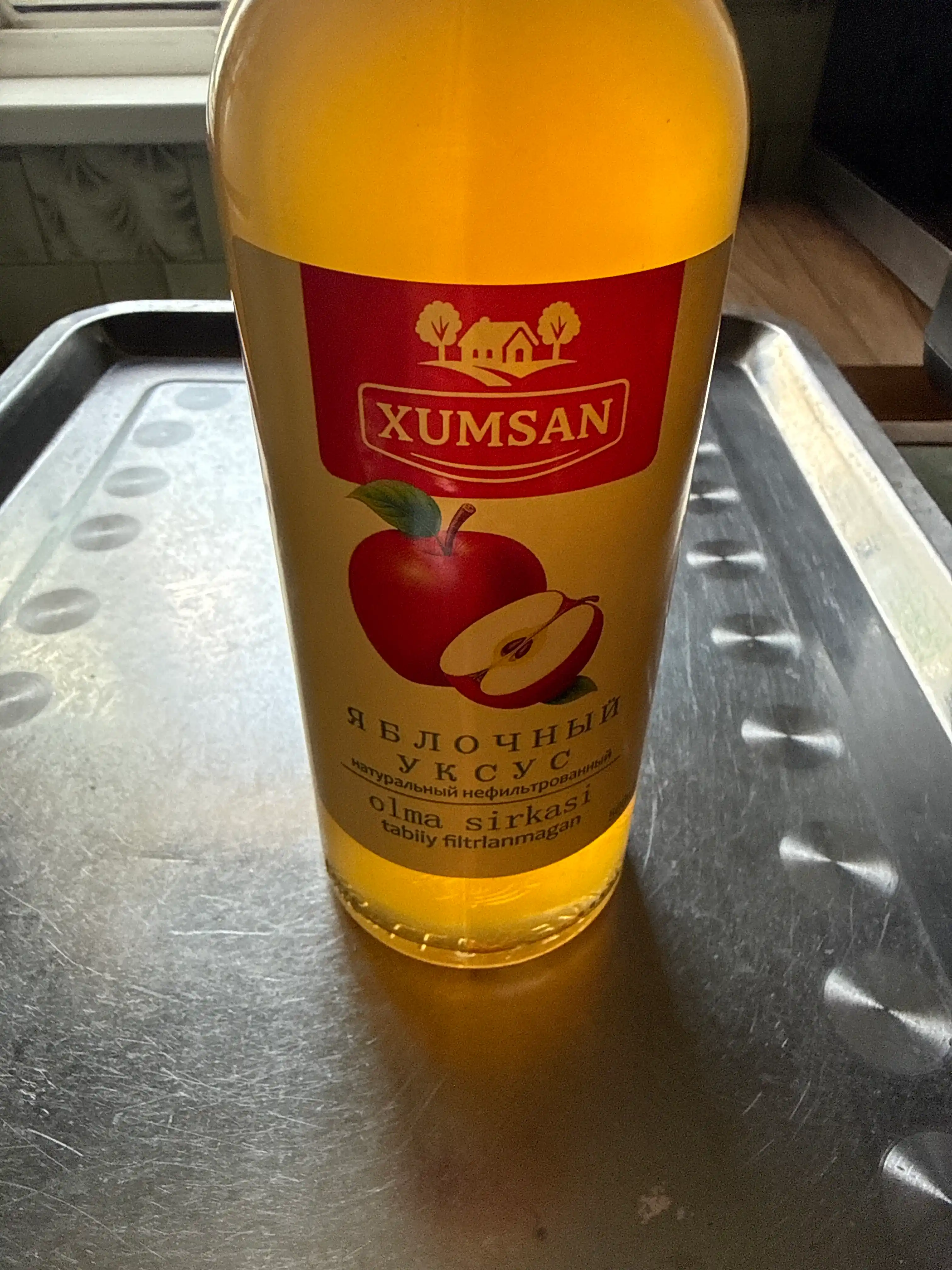 Olma sirkasi, filtrlanmagan, tabiiy