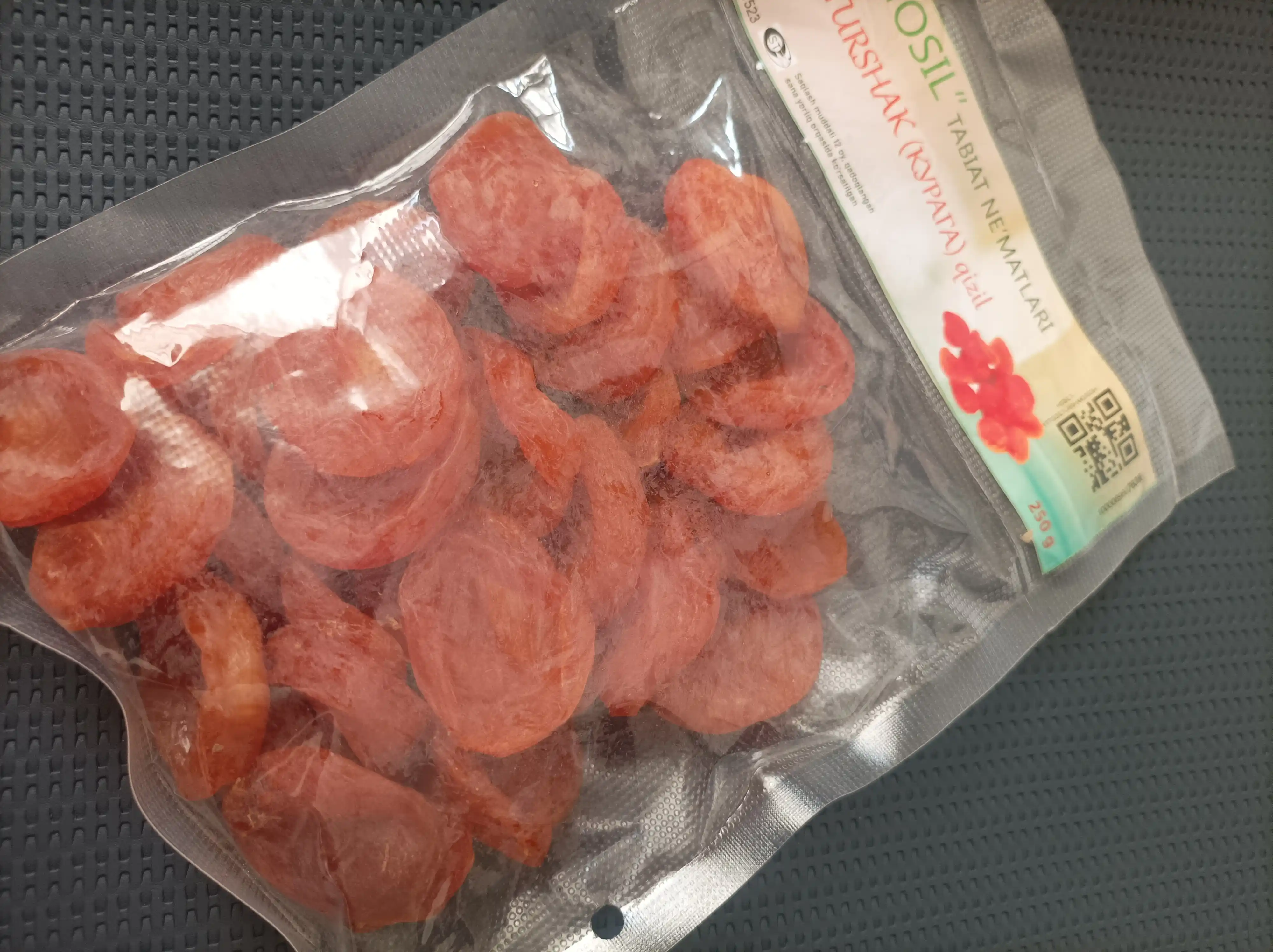 Turshak, quritilgan  danaksiz o'rik "Qizil", 250 g