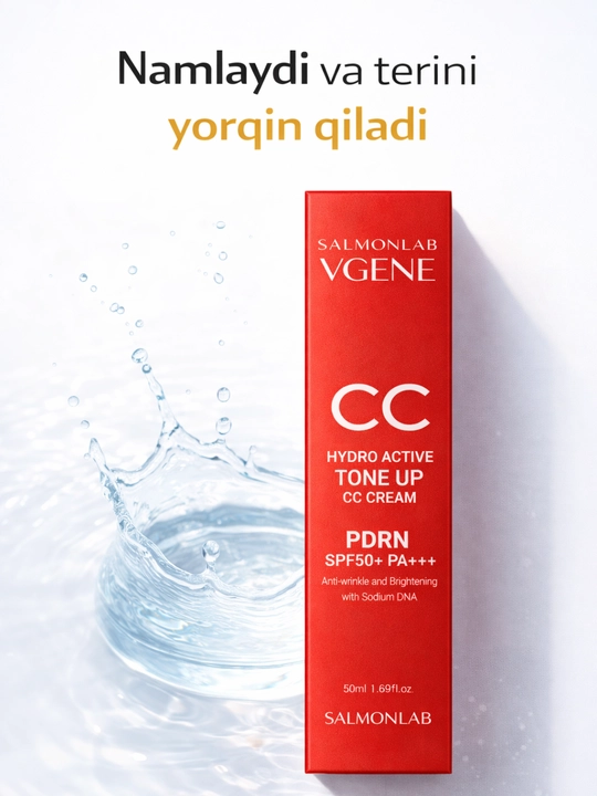 CC krem SPF50 tone up krem yuz uchun oqartiruvchi krem pdrn salmon lab