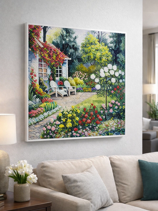 Алмазная мозаика с подрамником, красивые пейзажи, 65 × 50 см - 