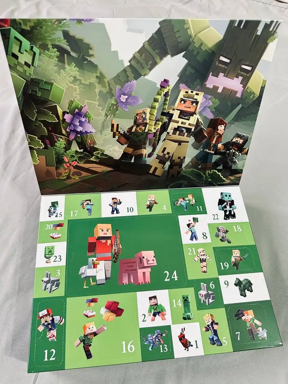 Advent taqvimi, qizlar va o‘g‘il bolalar uchun o‘yinchoqlar Kuromi, Hello Kitty, Stitch, Huntrix, Minecraft