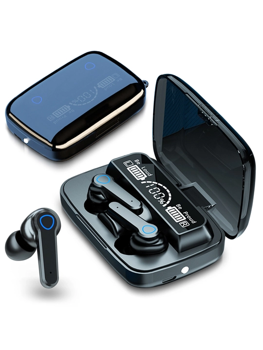 M19 simsiz quloqchin LED displeyli, powerbank funksiyali, Bluetooth stereo