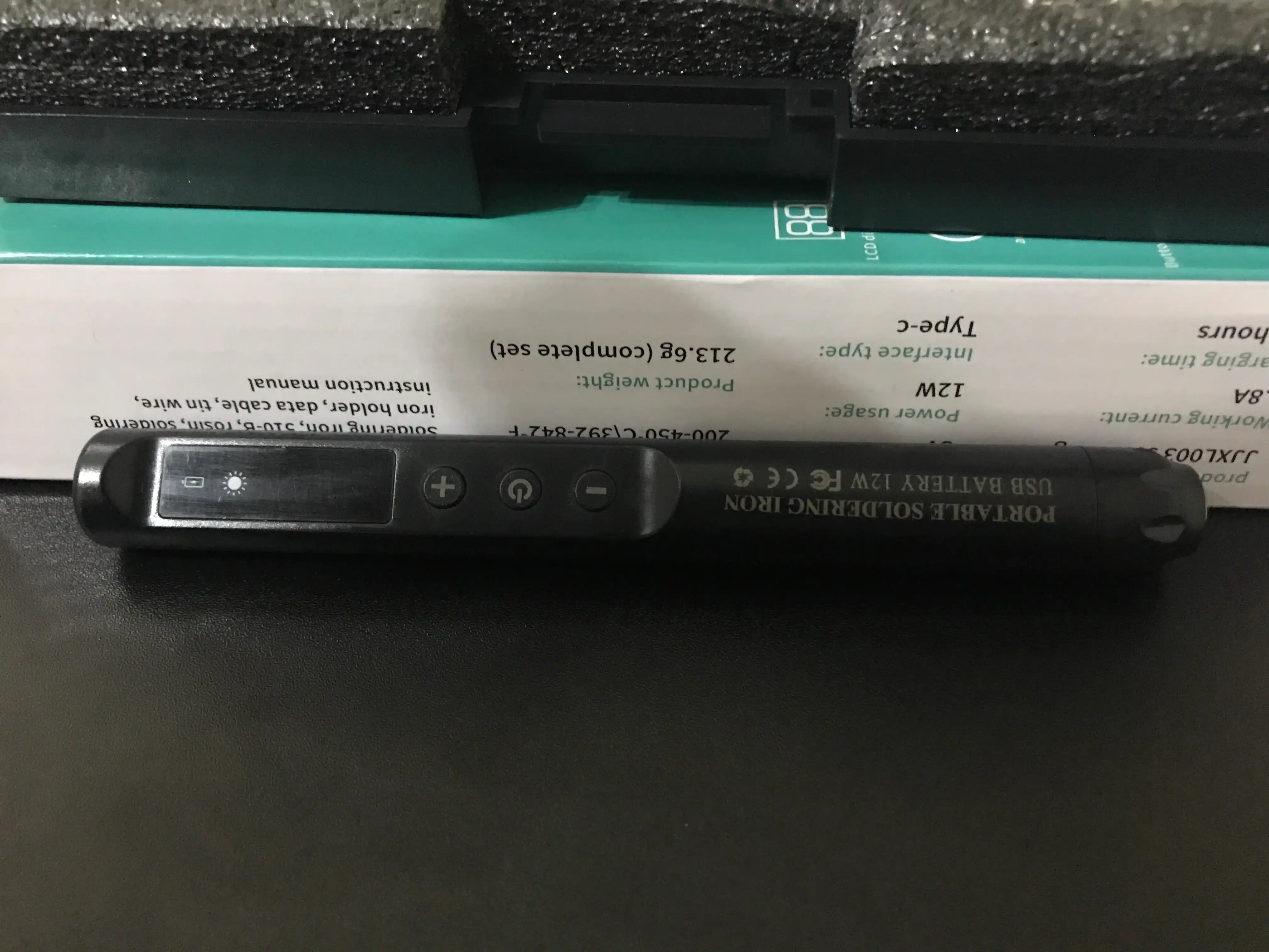 Паяльники, паяльный набор, LED дисплей, USB Type-C, портативный, 260–420°C