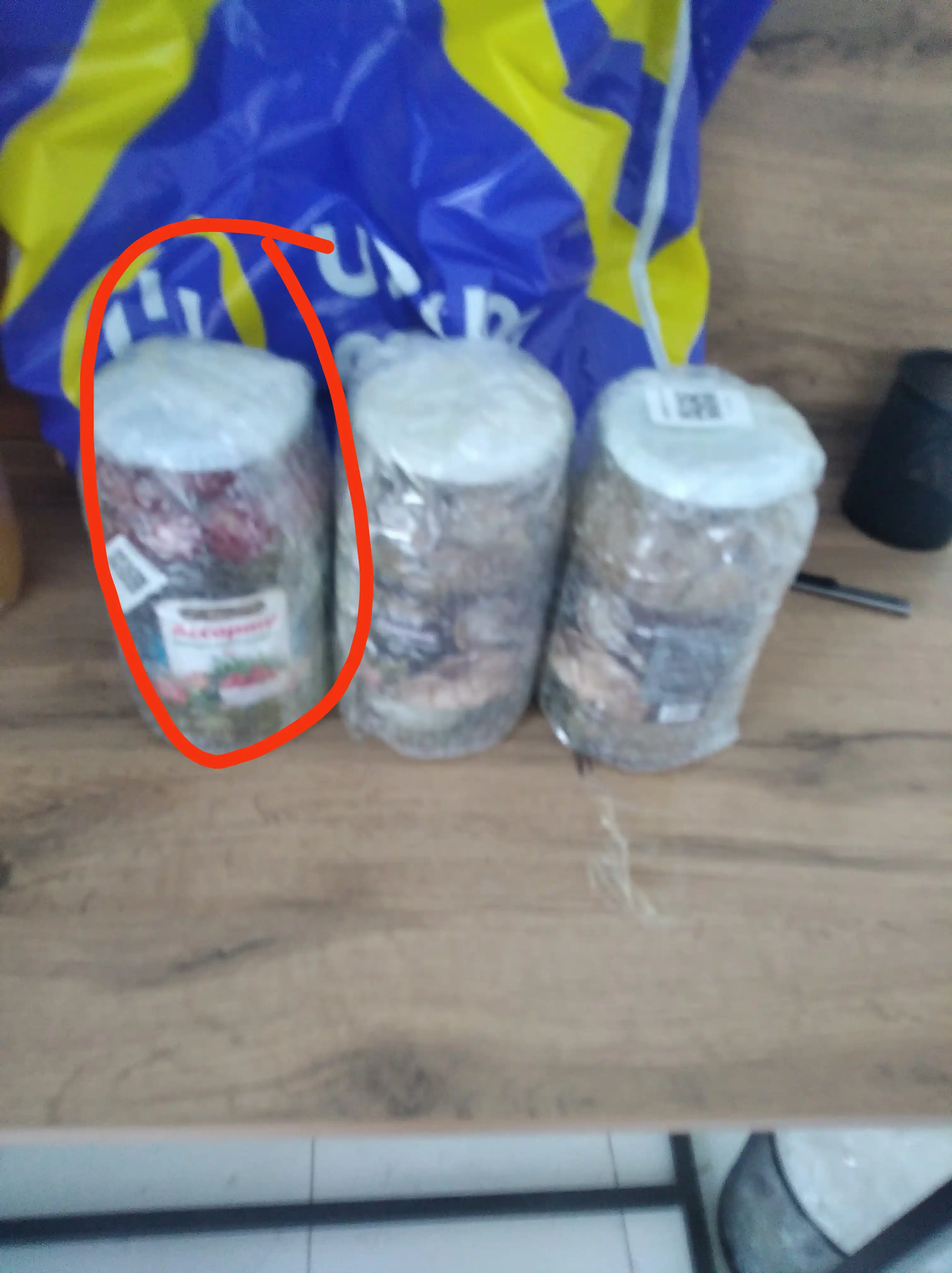 Marinadlangan assorti №2 (bodring, pomidor), shisha idishlarda 1 litrdan