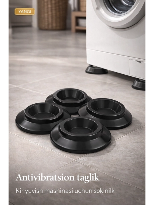 Kir yuvish mashinasi uchun antiivibratsion taglik