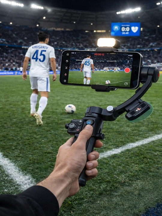 M03 3-Axis Telefon stabilizatori AI kuzatuv va mikrofon bilan - 