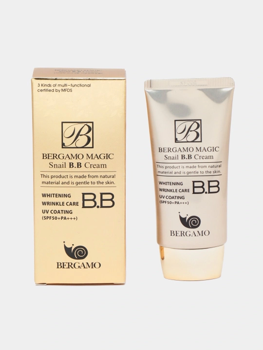 Тональный крем для лица Bergamo BB, матирующий, увлажняющий, с SPF, 50 мл - 