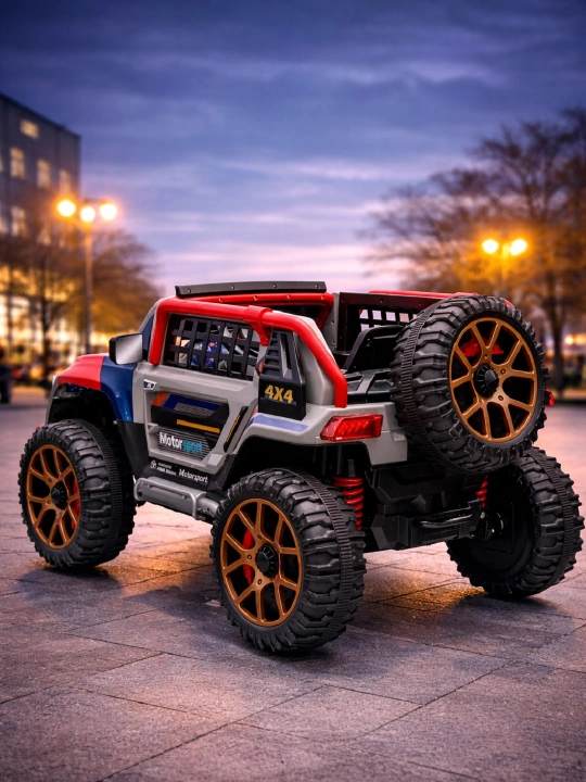 Детский электромобиль 4x4 24V, с EVA колёсами и кожаным сиденьем 