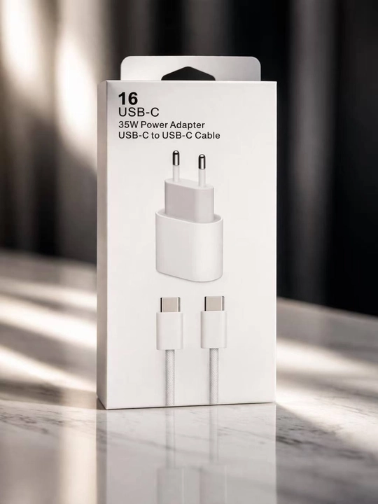 Зарядное устройство USB-C 35W с кабелем быстрая зарядка - 