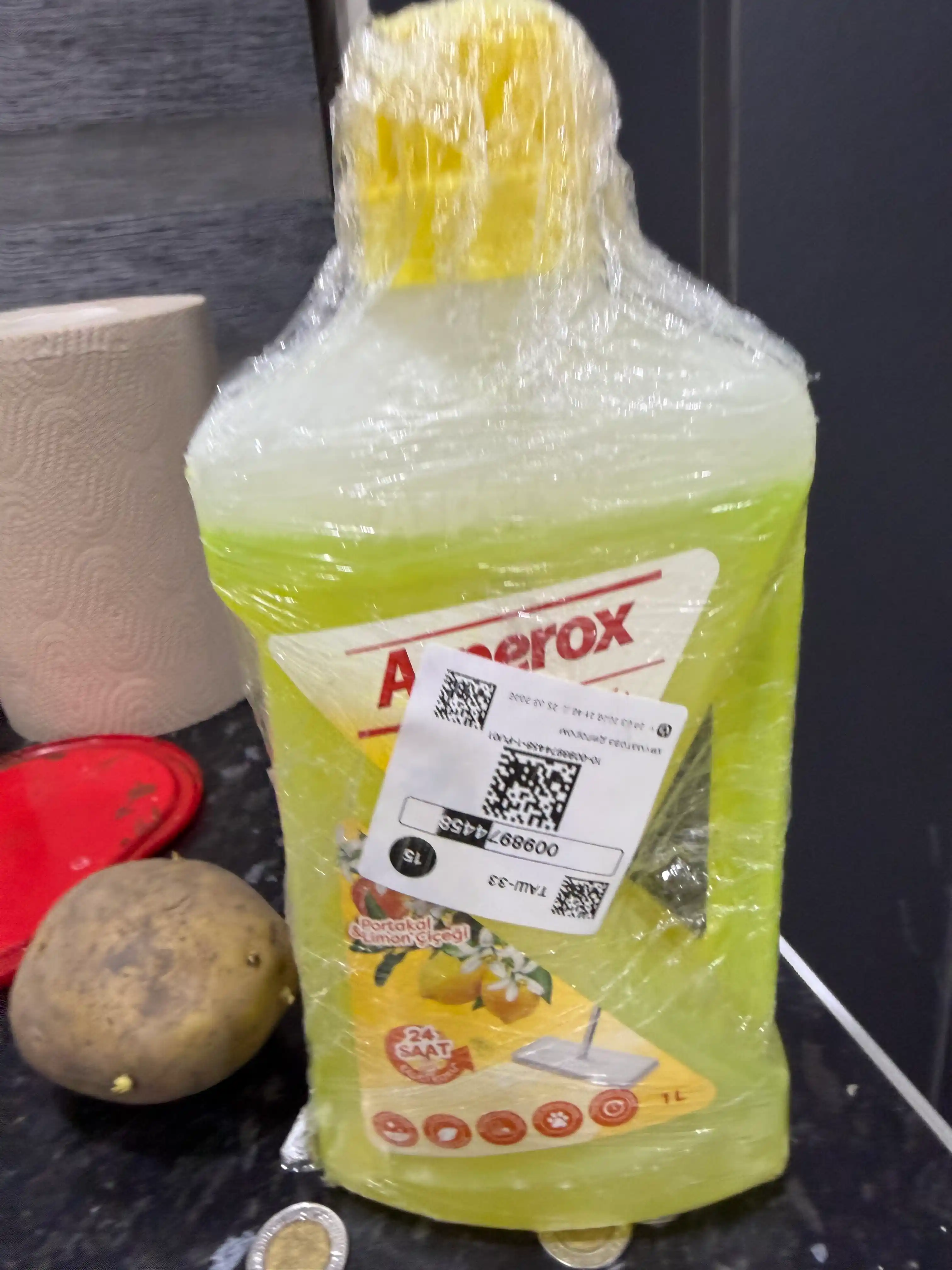 ASPEROX универсальное средство для мытья пола и поверхностей c лимоном,  1000 мл