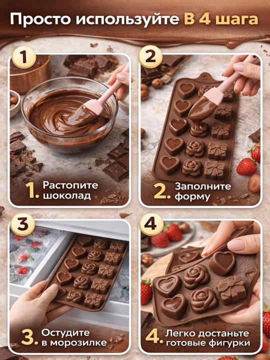 Силиконовые формы для выпечки: медведь, заяц, бабочка, сердечко, цветок, буквы, цифры
