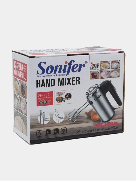 Sonifer qo'l mikser, turbo rejim, 5 tezlik, 500 vt, Mikser