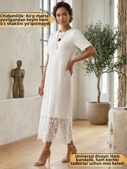 Ayollar uchun kuylak, bahor va yoz uchun