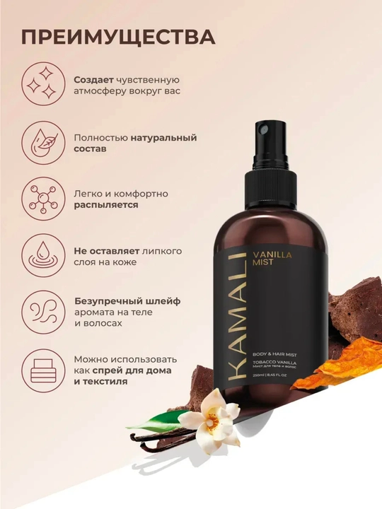 Body mist, спрей для тела, Kamali Matsukita mist, парфюм спрей, женский 