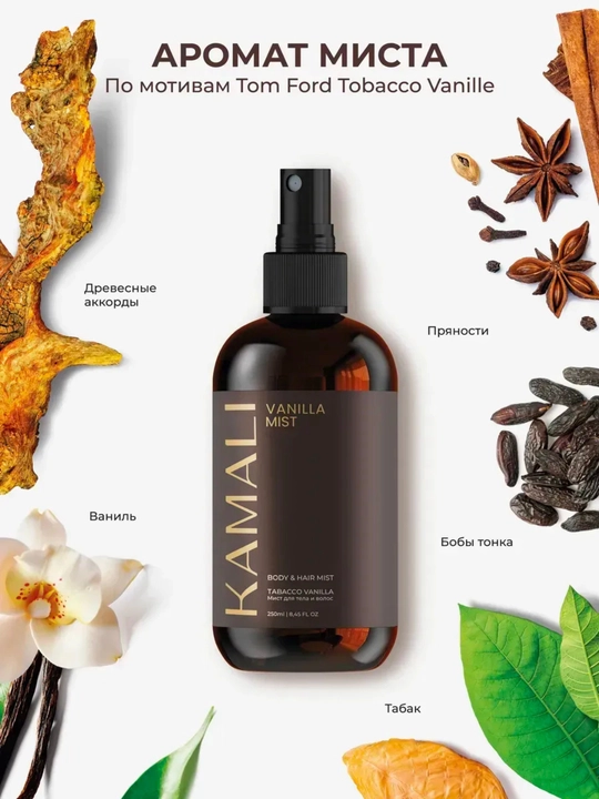 Body mist, спрей для тела, Kamali Matsukita mist, парфюм спрей, женский 
