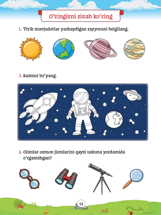 “Temurbek va Samarxon atrofimizdagi olamni o‘rganadi”, 5–6 yoshdagi bolalar uchun