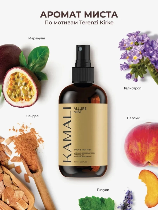 Body mist, спрей для тела, Kamali Matsukita mist, парфюм спрей, женский 