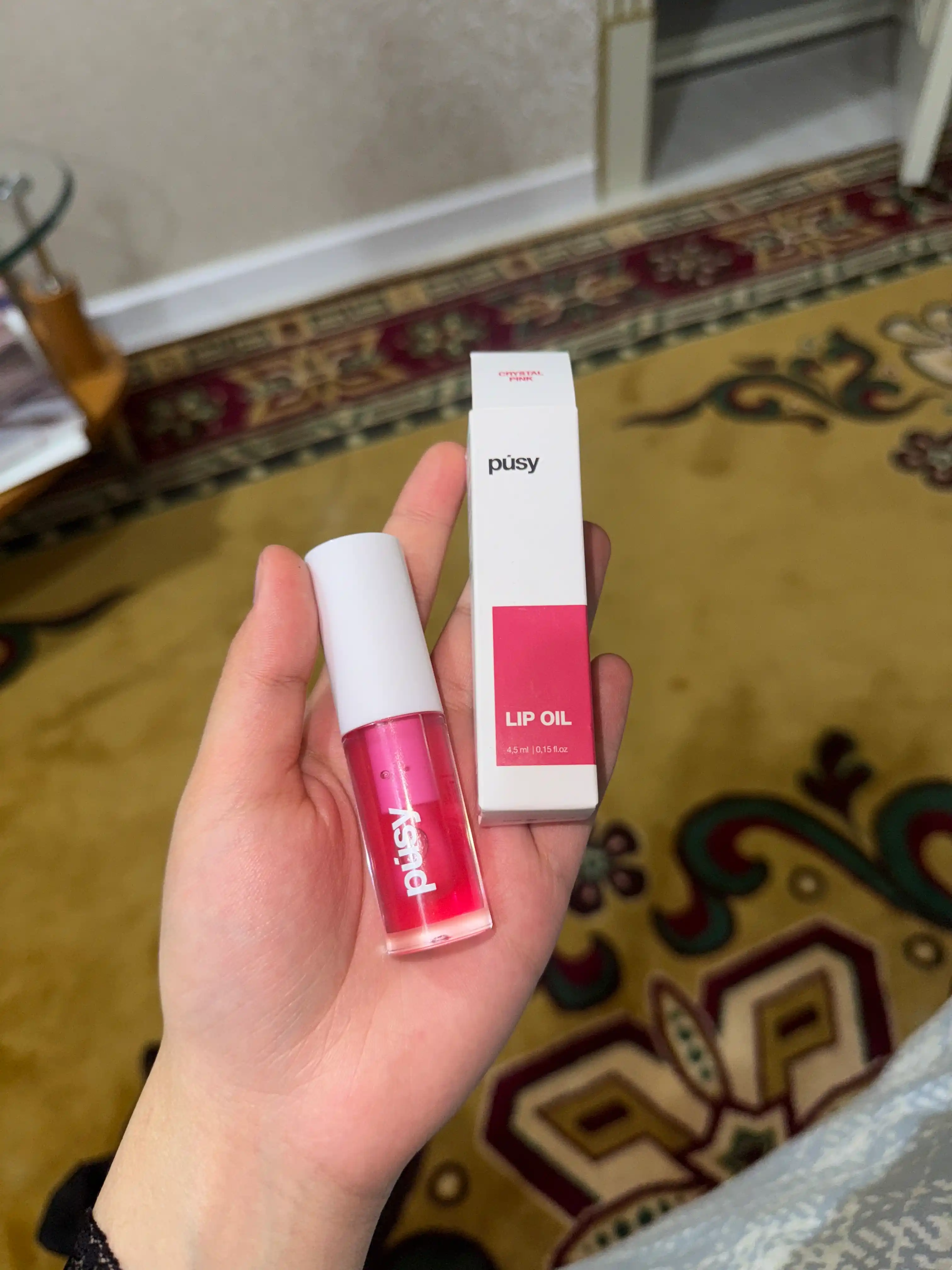 Масло блеск для губ Pusy LIP OIL, увлажняющий, питательный, 4,5 мл 
