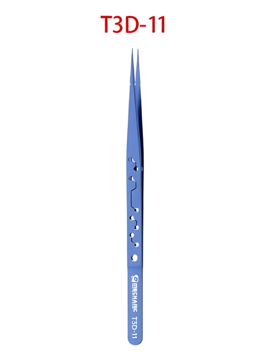 Titan pinsetlar to‘plami, to‘g‘ri va egilgan uchli, 3D boshli, professional seriya