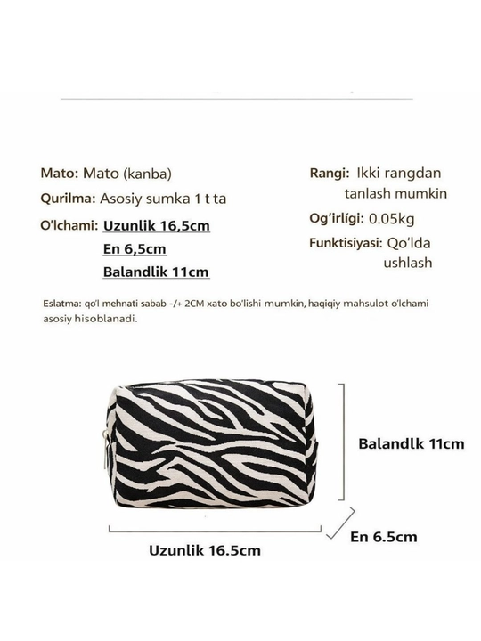 Ayollar kosmetik sumkasi, ayollar uchun sumka, kosmetik sumka, sun'iy gullar, kosmetik sumka