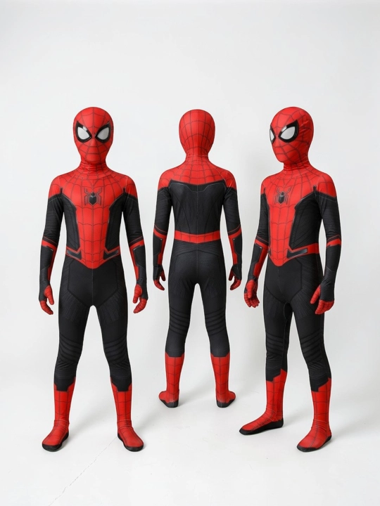 Kosplay o'rgimchak odam bolalar spiderman  uchun, super qahramon karnaval kostyumi